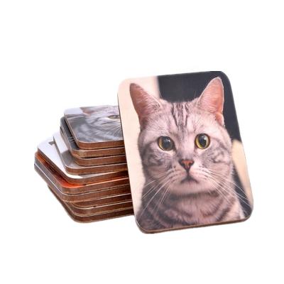 China Sustainable Factory Printed Square Wooden Sublimation Coasters MDF Custom Cork Coaster for sale