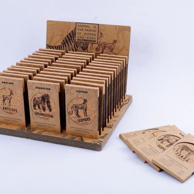 China Viable Customized Cork Square Wooden Coasters Beer Cork Coasters For Wine Glass Dispenser for sale