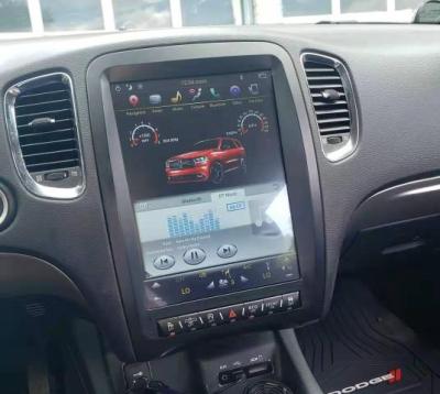 China Vertical 12.1 Screen Android Tesla Style Car GPS Navigation Stereo For Dodge Durango Multimedia Player Stereo GPS Radio for sale