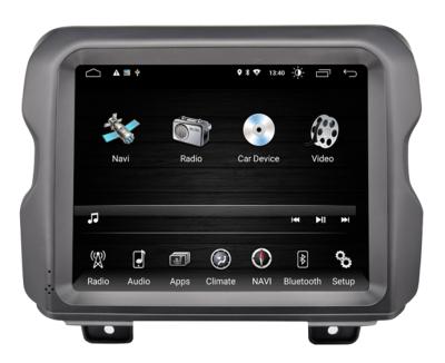 China GPS 8.4 Inch IPS Screen Android 9.0 System Car DVD Navigator For Jeep Wrangler 2018-2021 2+32GB for sale