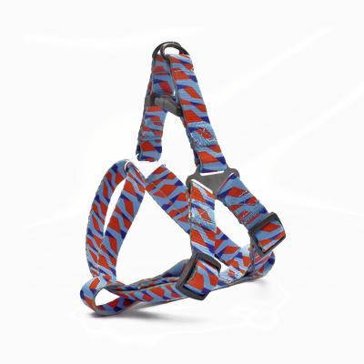 China Personalized Heavy Duty Eco-Friendly Custom Own Print Adjustable Pet Y-Shape Dog Harness Vest for sale