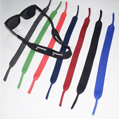 China Durable Neoprene And Safety Goggles Neoprene Strap Pure Color Lanyard With Custom Logo for sale