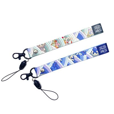 China Polyester Hot Sale Custom Sublimation Cell Phone Lanyard With Key Chain for sale