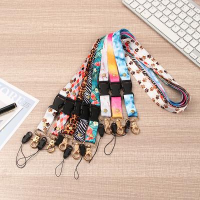 China Luxury High Quality Loose Polyester Lanyards With Logo Custom For Mobile Lanyard for sale