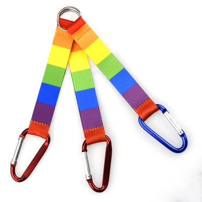 China Wholesale Custom Design Polyester Rainbow Printed Polyester Shorts Thong With Carabiner Tool for sale