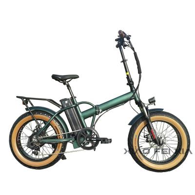 China Aluminum Alloy Vintage 20inch*4.0 City Bike 17.4Ah Rear Hub Motor 750W Electric Folding Fat Tire Ebike For Woman Electric Bicycle for sale