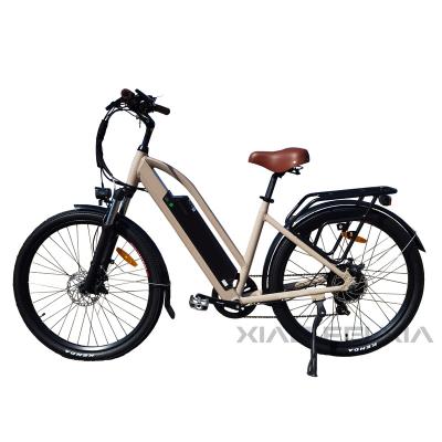 China 6061 Aluminum Alloy Adults Ebike Step Through 27.5 Inch City Ebike 500 Watt Electric Bike 2022 Chinese Factory Modern E-Bike OEM/ODM For Women for sale