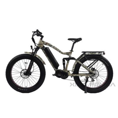 China 6061 Aluminum Alloy 48V 1000W Camouflage Chasing Fat Mountain Ebike 26