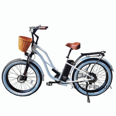 China Aluminum Alloy City Bike 26 Inch*4.0 48V 18Ah Fat Tire Long Range Electric Bike Bafang Motor 1000W Retro Electric Bike for sale