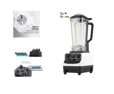 China 2022 New Silver Peaks Crush, Commercial Blender 2L 3000W Large Powerful Smoothies Large Blender for sale