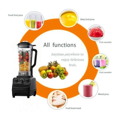 China New Silver Crest Blender Grinder Large Powerful Smoothies 2L 3000W Crushing Commercial Blender for sale