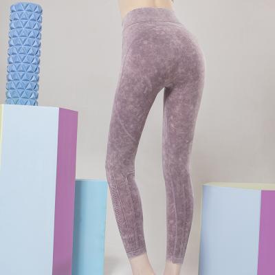 China High Waist Gym Fitness Women Yoga Leggings Hollow Out Tights Women's Yoga Gaiters Breathable Sportswear Pants for sale