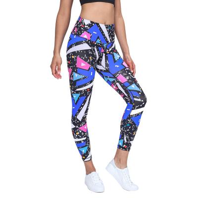 China Manufacturer Custom Women High Waist Breathable Sublimation Printing Yoga Pants Printed OEM Design Butt Sports Crac! crack! lift up gaiters for sale