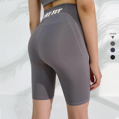 China Breathable Wholesale Biker Shorts Women Gym Sports Yoga Leggings Shorts Workout Fitness Biker Custom Cycling Shorts for sale