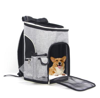 China Breathable Adjustable Pet Travel Carrier Backpack Dog Backpack Pet Cages Carriers & Small Animals Solid Breathable House All Seasons FIBER for sale