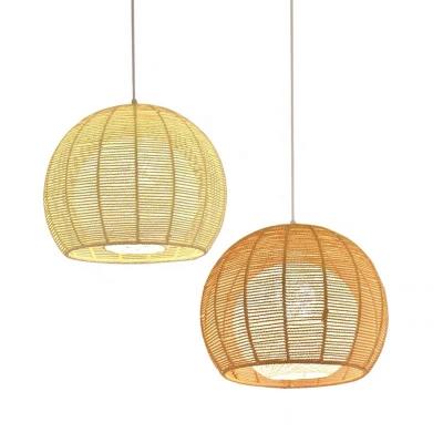 China Modern Japanese Creative Hemp Rope Personality Chandelier Pastoral Simple Modern Round Chandelier for sale