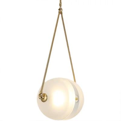 China Nordic Modern Simple Personality LED Ball Chandelier Glass Lamp for sale