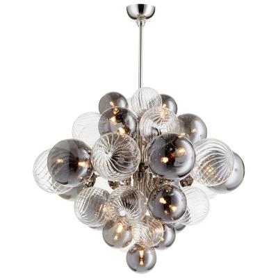 China Colorful Metal Crystal Led Glass Pendant Lamp Postmodern New Modern Design for sale