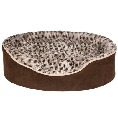 China Viable Hot Sale High Quality Luxury Round Fleece Dog Bed for sale