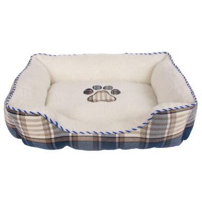 China Viable made in durable china soft comfortable craft large modern high dog bed for sale