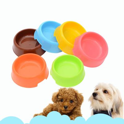 China Sustainable Wholesale Plant More Color Round Plastic Dog Bowl for sale