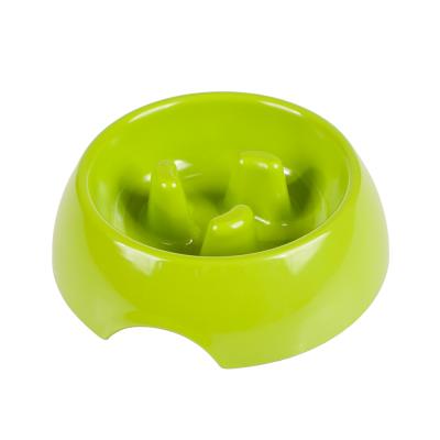 China Promotion Viable Non-slip Melamine Portable Driver Slow Dog Bowl for sale