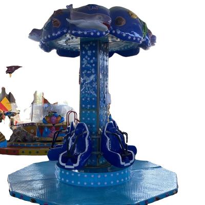 China Metal Amusement Park Mini Kids Games Small Freefall Sky Drop Tower Mini Rides Amusement Equipment Rotary Column for sale