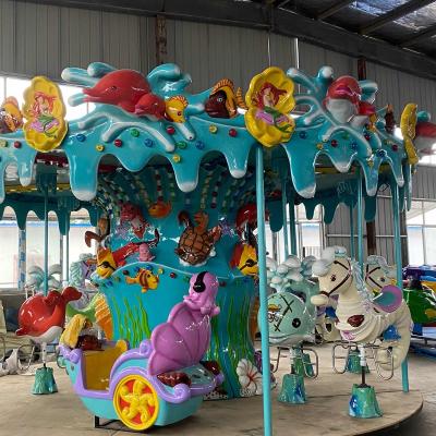 China Metal 2022 latest ocean shaped carousel applies to parks, amusement parks and shopping malls for sale