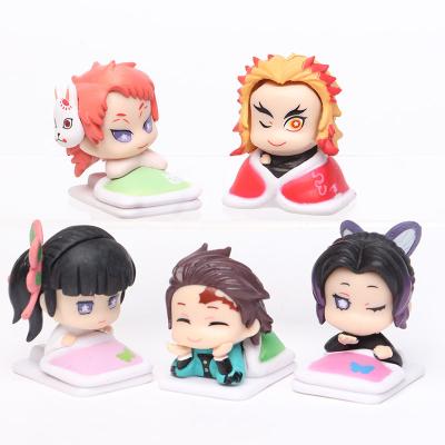 China Hot-selling Animal Model Decoration Collection Toy Blind Box Action Figure Action Figure Anime Demon Slayer Character 5pcs/set for sale