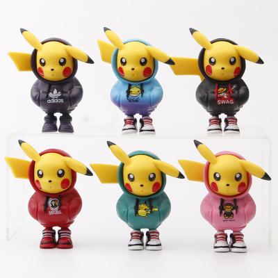 China Christmas Toy Gift Pokemoned Deformed Toys Pikachu of action figure Pokemoned posture animal doll children PVC cosplay standing for sale