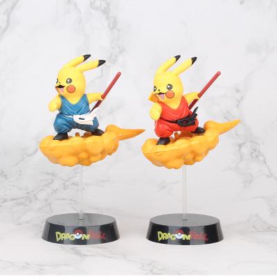 China Action Figure Animal Cosplay Pokemoned Pikachu Doll Action Figure Cartoon Anime Cos Sun Wukong Christmas Gift For Kids for sale