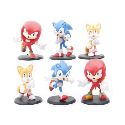 China 3D Animal Action Number PVC Game Character SONIC Japanese Stock Number As Cake Decoration/Collectible Gifts For Friends In Birthday for sale