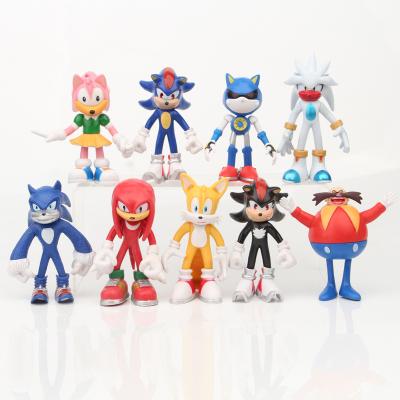 China 3D Animal Action Number PVC Game Character SONIC Japanese Stock Number As Cake Decoration/Collectible Gifts For Friends In Birthday for sale