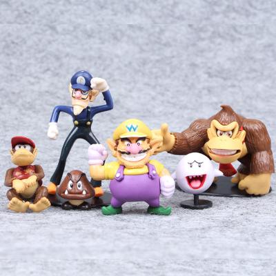 China New PVC 6pc/set Action Number 2022 Mario Bros Figure Animal Toy 3-6cm For Children for sale