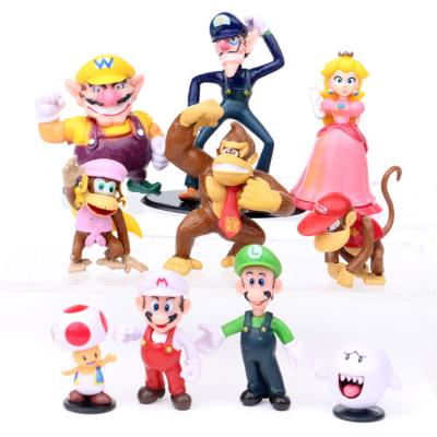 China 10pcs/set Animal Action Figure Mini Mario Figures Hot Selling Mario PVC Action Figure Mario Toy For Kids for sale