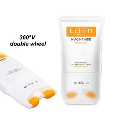 China Skin Care Brightening Illuminating Roller Moisturizing Body Lotion Nicotinamide Body Care Whitening Scented Lotion for sale