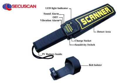 中国 携帯用学校の保証セキュリティー目的のための手持ち型ボディ走査器 販売のため