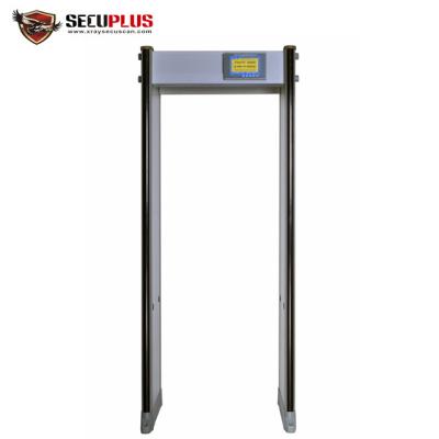 China Detector de metales ajustable del capítulo de puerta de la sensibilidad, Achway detector de metales lleno del marco de puerta del cuerpo de la exhibición del LCD de 7 pulgadas en venta