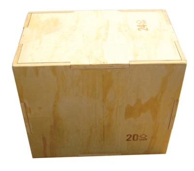 China Hot Sales Plyometric Box Solid Fitness Plyometric Wooden Plyo Box WJP-1002-B for sale