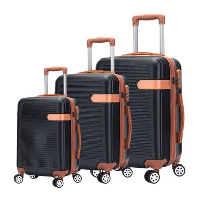 China 3 Pieces Set 20/24/28 Inch Abs Pc 4 Wheel Spinner Luggage for sale