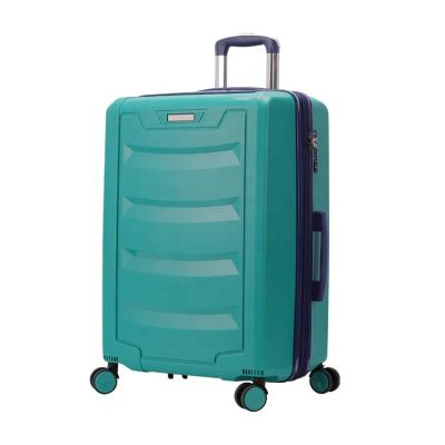 China New environmental protection pp material luggage travel lightweight suitcases for sale