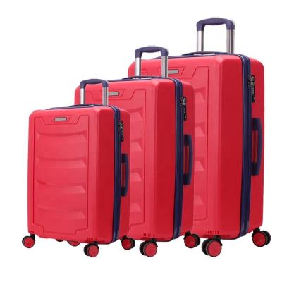 China Easy carry light trolley suitcase carry on luggage bag hard shell pp luggage for sale