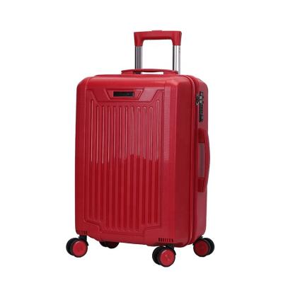 China New fashion design cheap factory price hard shell pp luggage for sale