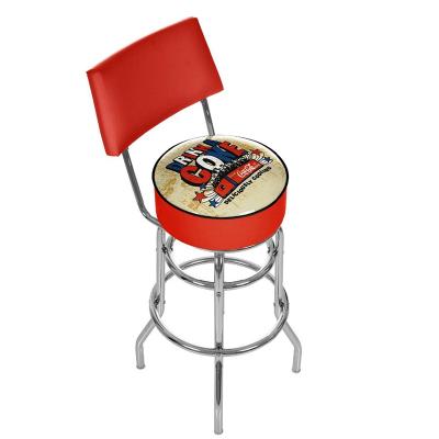 China 33 Inch Bar Chair Traditional Adjustable Bar Stool With Backrest for sale