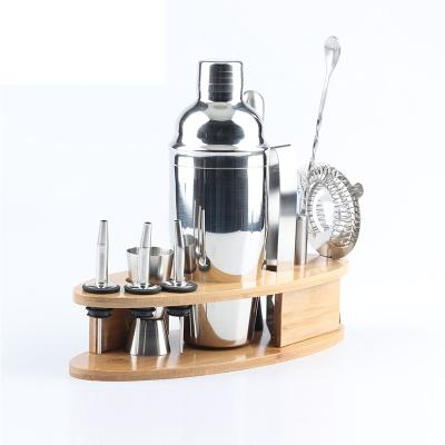 China Durable Stainless Steel Cocktail Shaker Mixer Set Cocktail Kit Mixology Set Bartender Tool Kit for sale