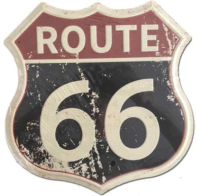 China Europe 66 Signs Vintage Road Signs with Polygon Metal Tin Sign for Wall Decor Art 12