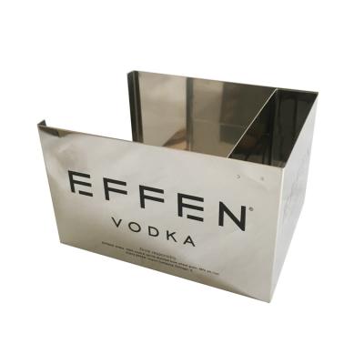 China Sustainable Logo Customized Bar Table Metal Towel Cart With Rubber Feet for sale