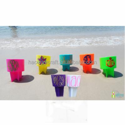 China Custom Monogrammed Mug Holder Wholesale Stocked Beach Spiker for sale