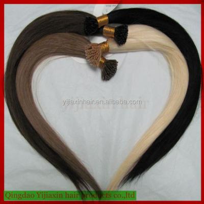 China Wholesale 100 Silky Straight Wave Yijiaxin Hair Factory Price Keratin 2gram Link I Tip Hair Extensions for sale