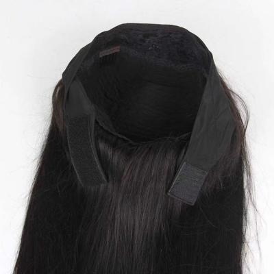 China Wholesale Silky Straight Wave 130% 150% 180% Headband Wig Caps, 100%unprocessed Virgin Indian Hair Headband Wigs For Black Women for sale